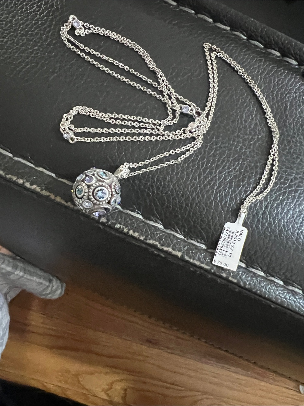 Brighton Halo sphere necklace earrings set - Picture 5 of 6